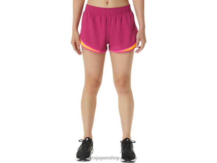 レディース PR LYTE 2.5インチ ランショート L20V3300Asics フューシャレッド/ピンクグロ