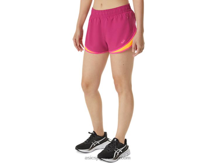 レディース PR LYTE 2.5インチ ランショート L20V3300Asics フューシャレッド/ピンクグロ