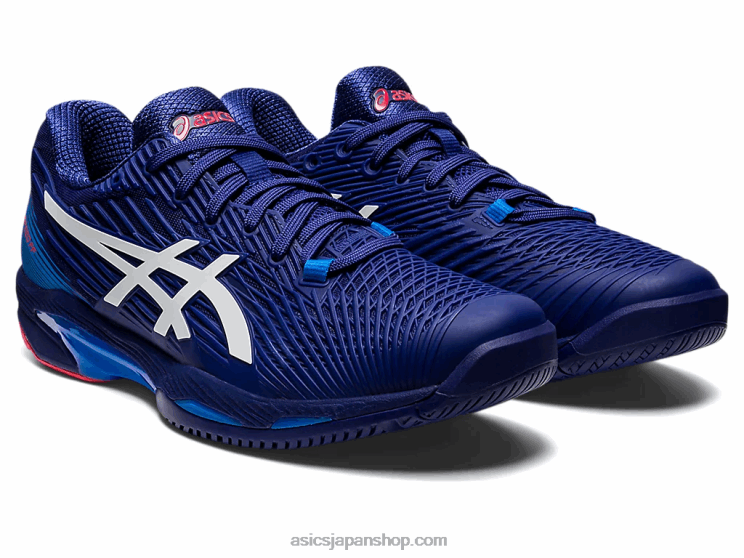 ソリューションスピードff2 L20V1151Asics ダイブブルー/ホワイト