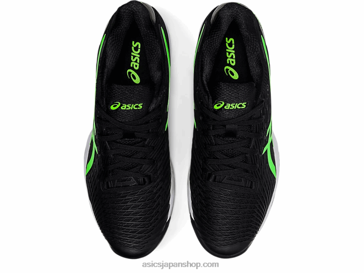 ソリューションスピードff2 L20V1541Asics 黒/緑のヤモリ