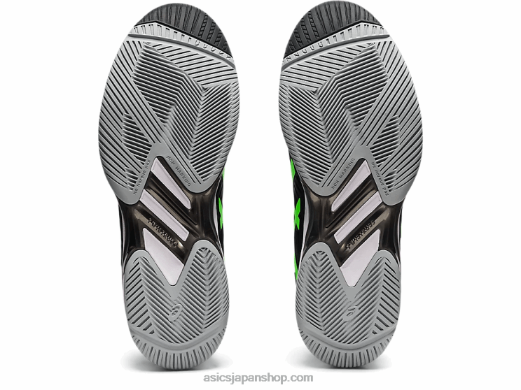 ソリューションスピードff2 L20V1541Asics 黒/緑のヤモリ