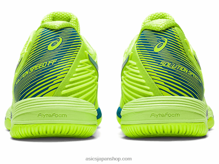 ソリューションスピードff2 L20V2174Asics ハザードグリーン/リボーンブルー