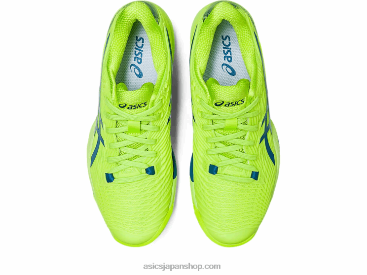 ソリューションスピードff2 L20V2174Asics ハザードグリーン/リボーンブルー