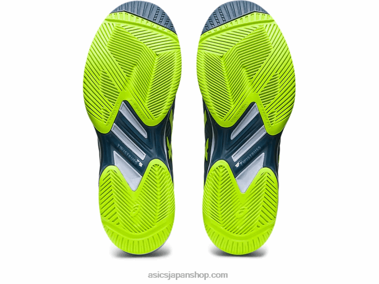 ソリューションスピードff2 L20V345Asics スチールブルー/ハザードグリーン
