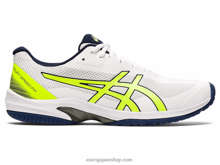コートスピード ff L20V2054Asics ホワイト/セーフティイエロー
