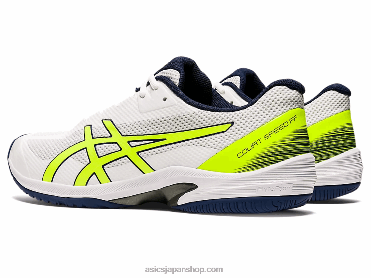 コートスピード ff L20V2054Asics ホワイト/セーフティイエロー