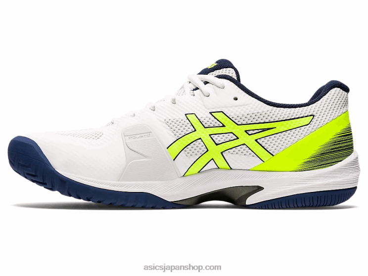 コートスピード ff L20V2054Asics ホワイト/セーフティイエロー