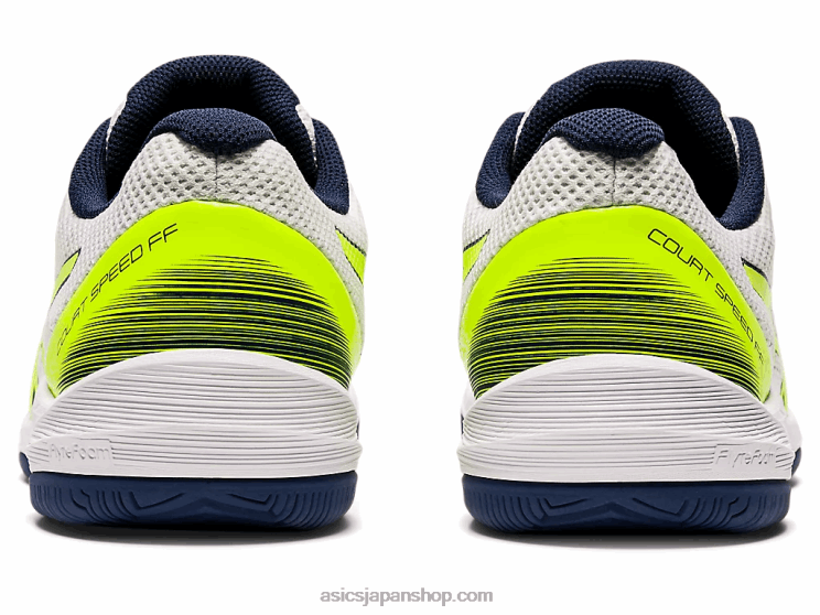 コートスピード ff L20V2054Asics ホワイト/セーフティイエロー