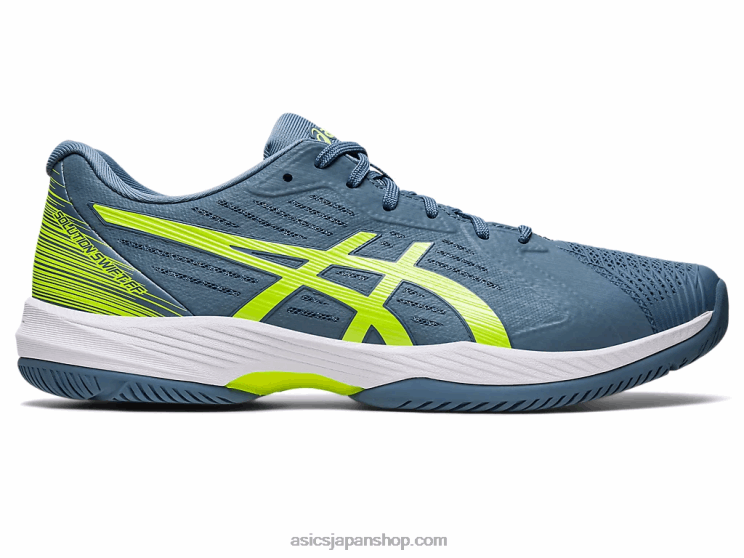 解決迅速なff L20V477Asics スチールブルー/ハザードグリーン