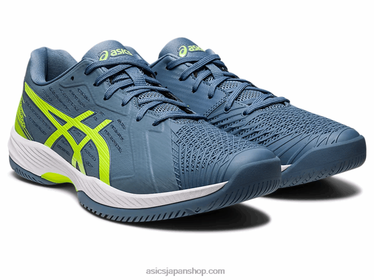 解決迅速なff L20V477Asics スチールブルー/ハザードグリーン