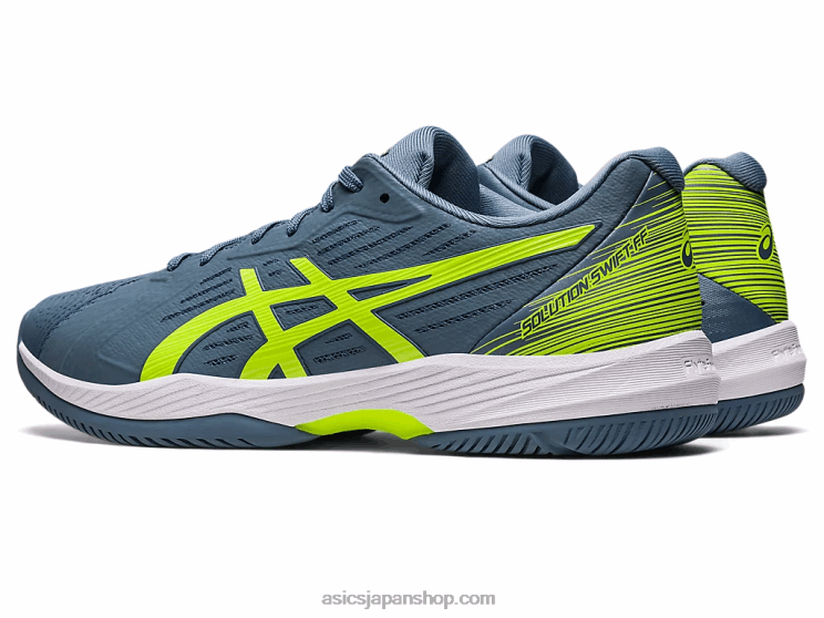 解決迅速なff L20V477Asics スチールブルー/ハザードグリーン