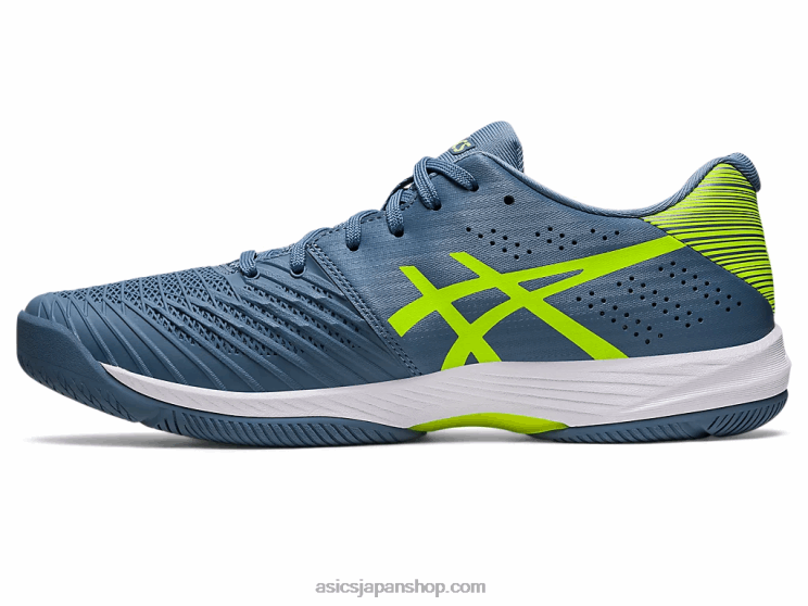 解決迅速なff L20V477Asics スチールブルー/ハザードグリーン
