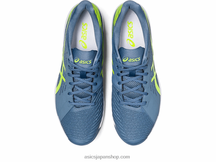 解決迅速なff L20V477Asics スチールブルー/ハザードグリーン