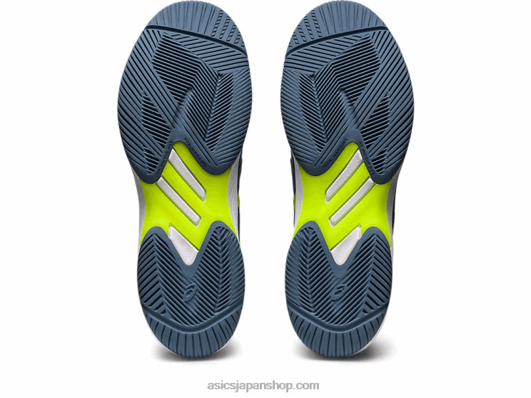 解決迅速なff L20V477Asics スチールブルー/ハザードグリーン