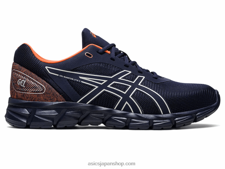 ゲル量子ライト ii L20V268Asics ミッドナイト/ショッキングオレンジ