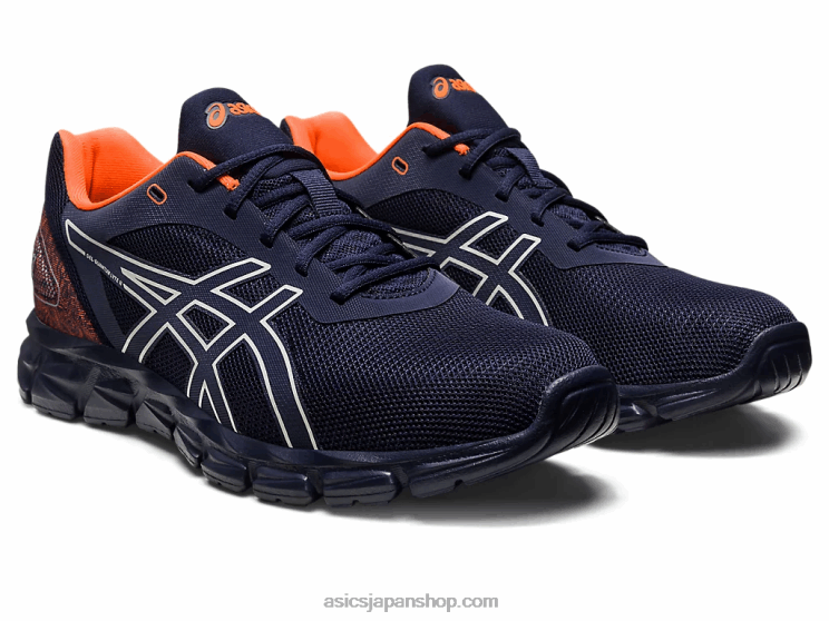 ゲル量子ライト ii L20V268Asics ミッドナイト/ショッキングオレンジ