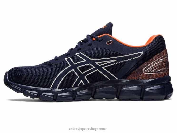 ゲル量子ライト ii L20V268Asics ミッドナイト/ショッキングオレンジ