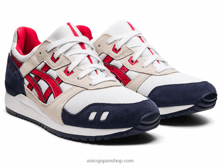 ゲルライト iii OG L20V1903Asics ホワイト/クラシックレッド