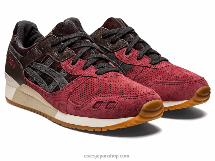 ゲルライト iii OG L20V747Asics ブリスケットレッド/オブシディアングレー