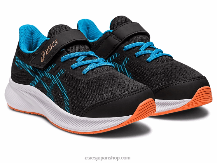 パトリオット 13 プリスクール L20V4308Asics ブラック/アイランドブルー