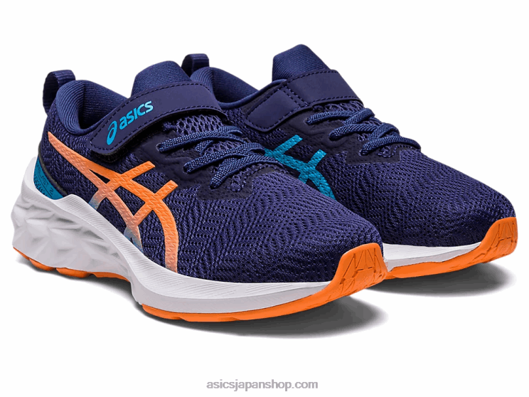 ノバブラスト 2 プリスクール L20V4283Asics インディゴブルー/サンピーチ