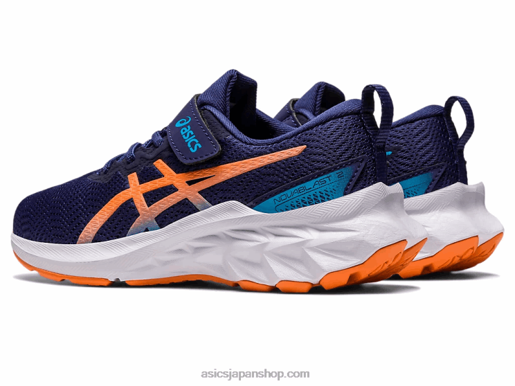 ノバブラスト 2 プリスクール L20V4283Asics インディゴブルー/サンピーチ