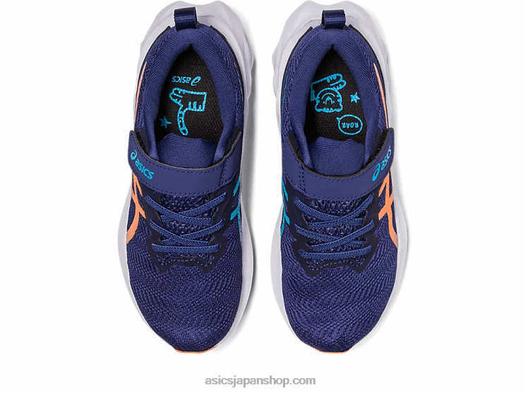 ノバブラスト 2 プリスクール L20V4283Asics インディゴブルー/サンピーチ