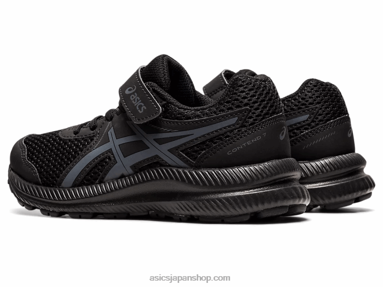 コンテスト 7 プリスクール L20V4413Asics ブラック/キャリアグレー
