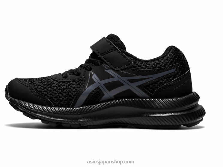 コンテスト 7 プリスクール L20V4413Asics ブラック/キャリアグレー