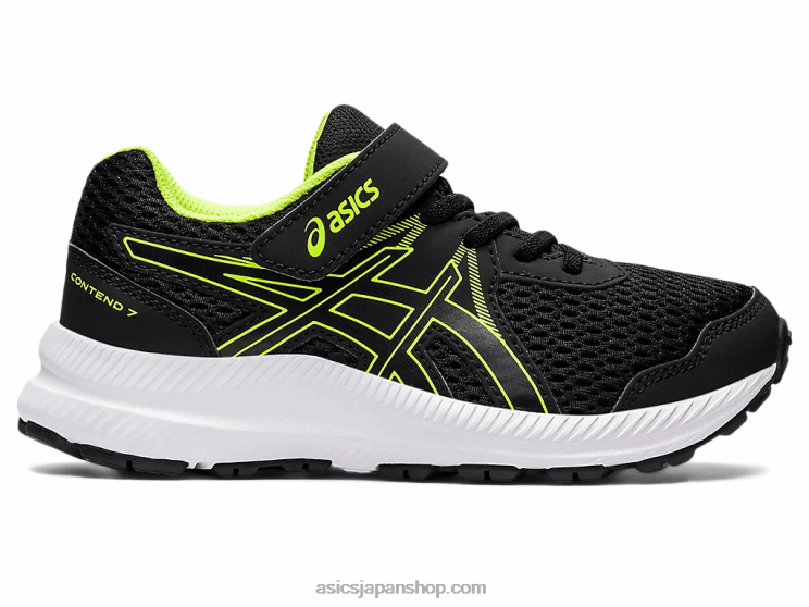 コンテスト 7 プリスクール L20V4518Asics ブラック/ハザードグリーン