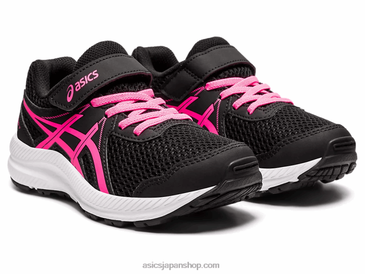 コンテスト 7 プリスクール L20V4541Asics ブラック/ホットピンク