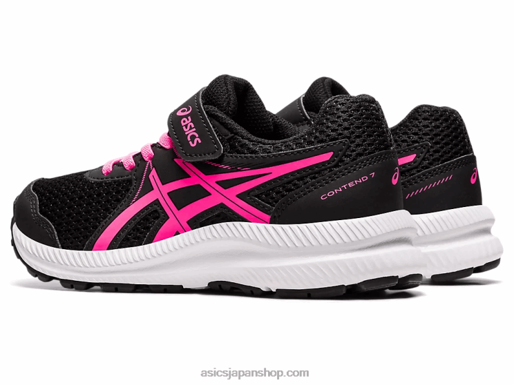 コンテスト 7 プリスクール L20V4541Asics ブラック/ホットピンク