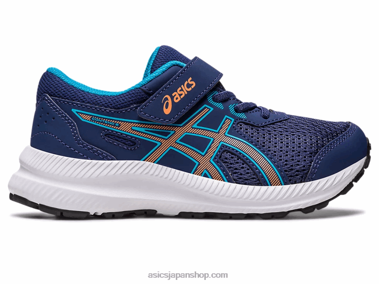 コンテスト 8 プリスクール L20V4252Asics インディゴブルー/サンピーチ