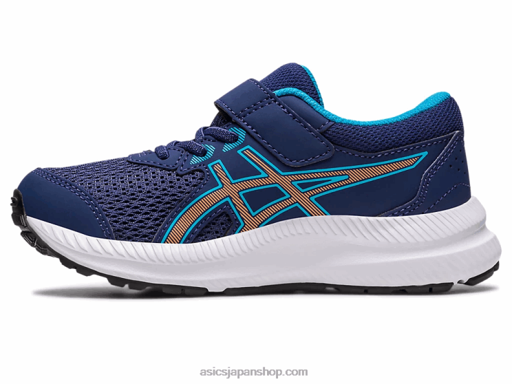 コンテスト 8 プリスクール L20V4252Asics インディゴブルー/サンピーチ