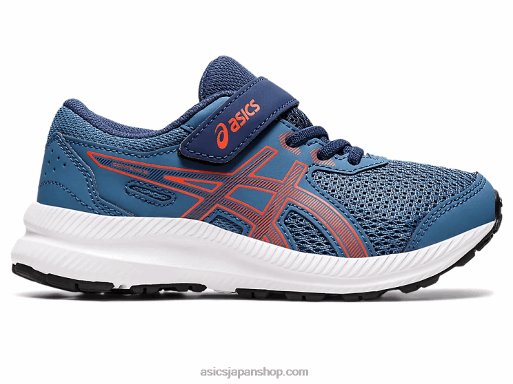 コンテスト 8 プリスクール L20V4398Asics 紺碧/チェリートマト