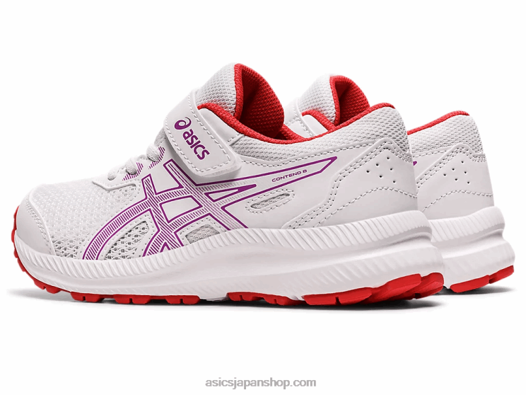 コンテスト 8 プリスクール L20V4403Asics ホワイト/オーキッド
