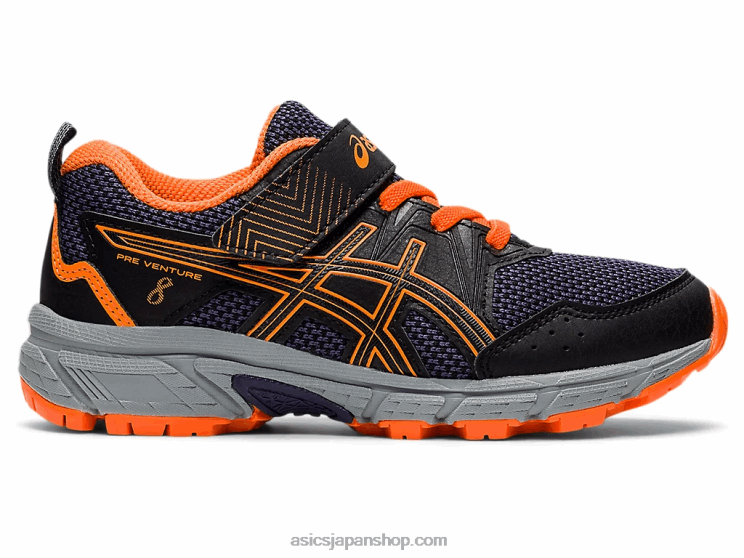 プレベンチャー8プリスクール L20V4488Asics ブラック/ショッキングオレンジ
