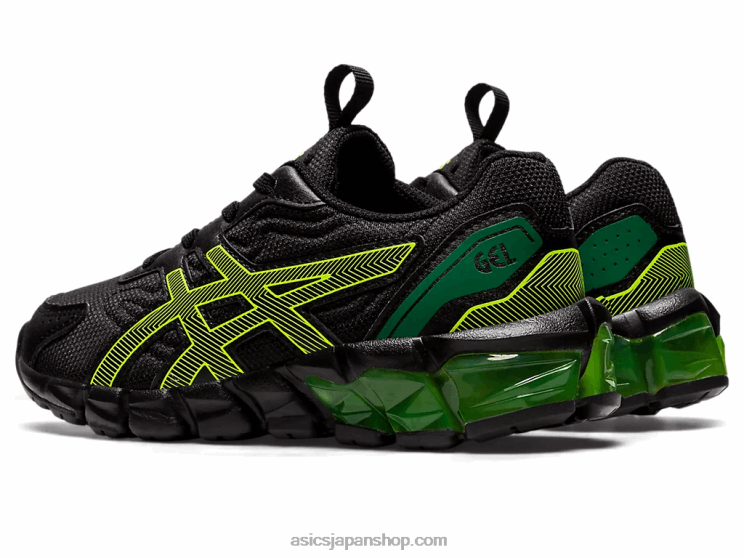 ゲル量子 90 3 就学前 L20V4355Asics ブラック/セーフティイエロー