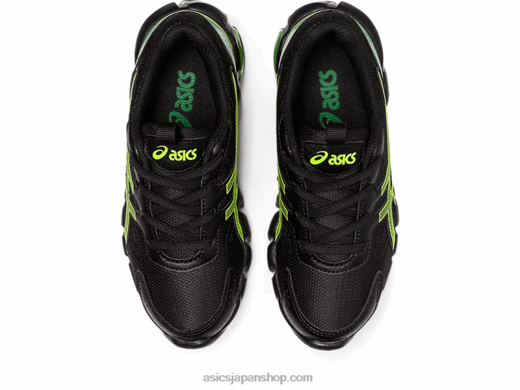 ゲル量子 90 3 就学前 L20V4355Asics ブラック/セーフティイエロー