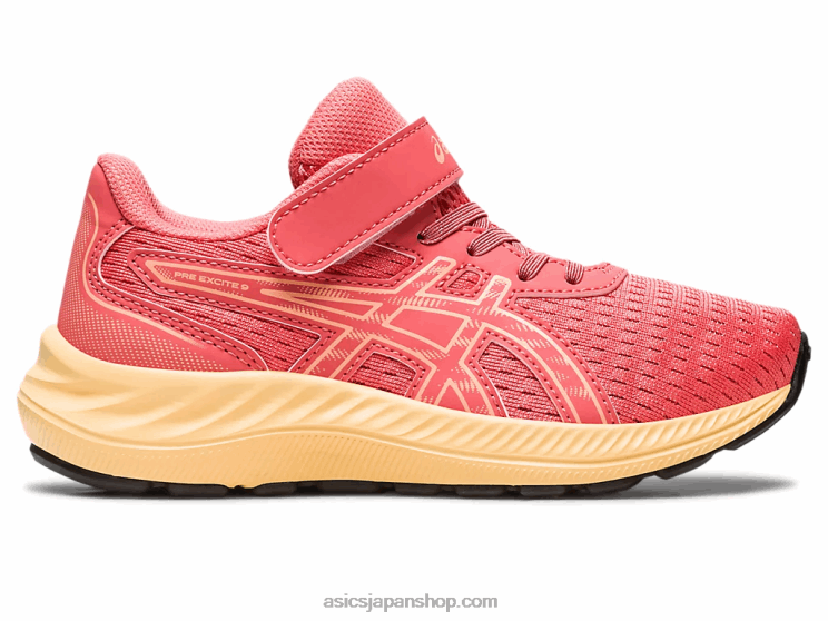 プレエキサイト9 プリスクール L20V4284Asics パパイヤ/夏の砂丘