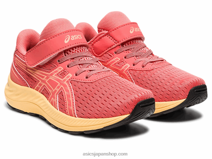 プレエキサイト9 プリスクール L20V4284Asics パパイヤ/夏の砂丘