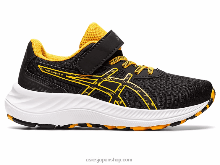 プレエキサイト9 プリスクール L20V4344Asics ブラック/アンバー
