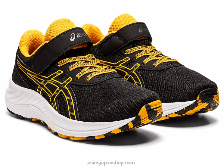 プレエキサイト9 プリスクール L20V4344Asics ブラック/アンバー
