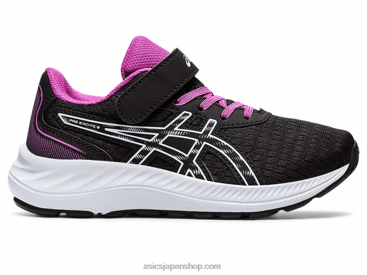プレエキサイト9 プリスクール L20V4361Asics 黒/柔らかい空