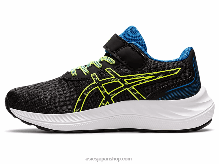 プレエキサイト9 プリスクール L20V4460Asics ブラック/ハザードグリーン