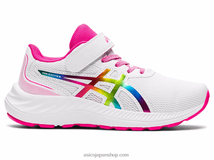 プレエキサイト9 プリスクール L20V4465Asics ホワイト/ピンクグロ