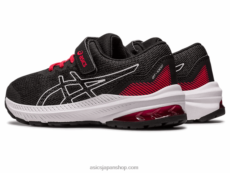 GT-1000 11 プリスクール L20V4288Asics ブラック/エレクトリックレッド