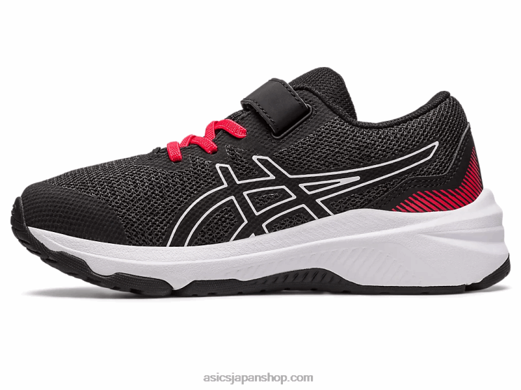 GT-1000 11 プリスクール L20V4288Asics ブラック/エレクトリックレッド