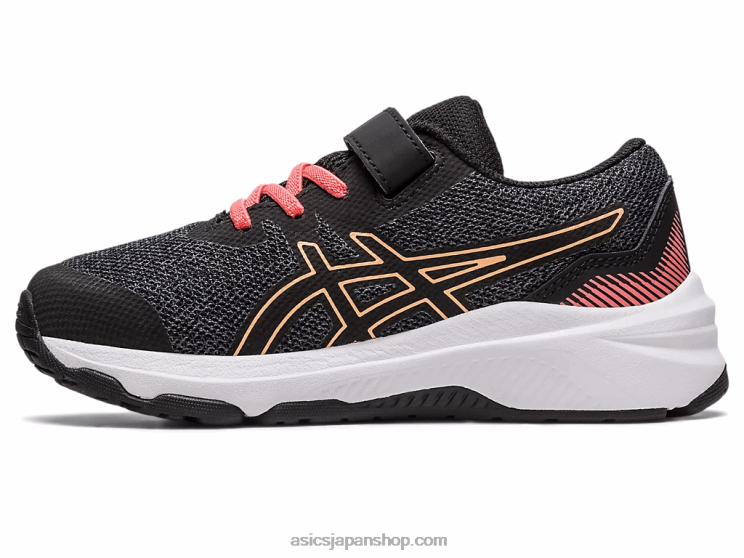 GT-1000 11 プリスクール L20V4296Asics ブラック/パパイヤ