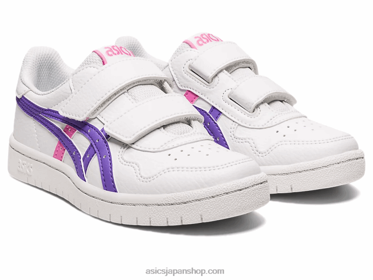 日本のプリスクール L20V4323Asics ホワイト/アメジスト